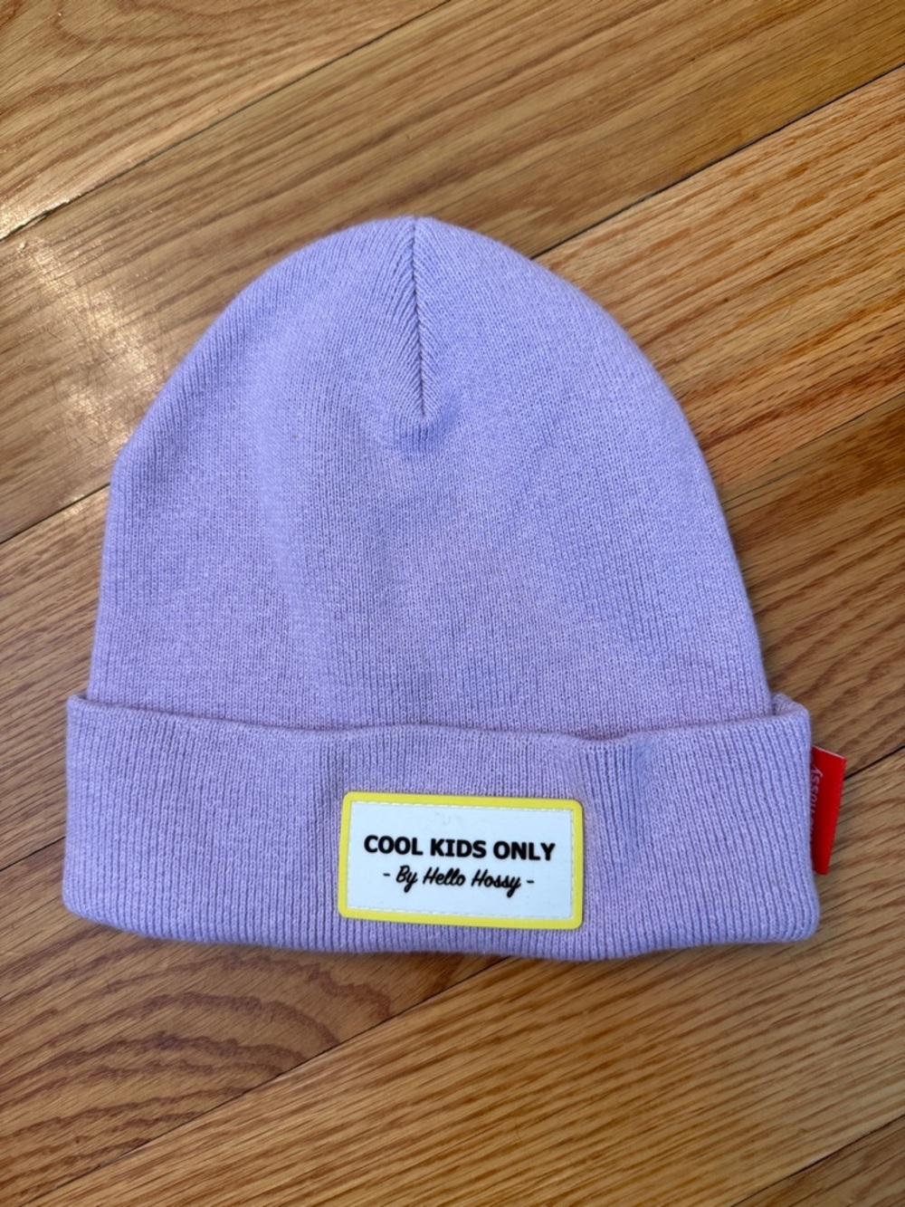 Lilac Kids Beanie - “Cool Kids Only” from Hello Hossy (purchased in France)